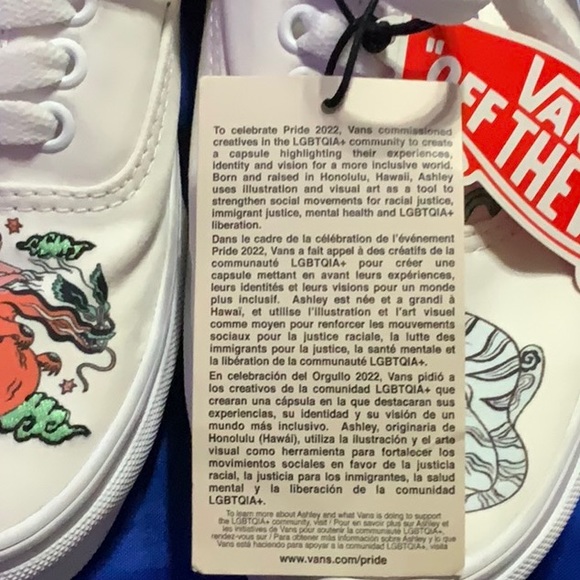 🌈Vans Limited Edition Ashley Lukashevsky OTW Pride ‘22 Size 8 women’s.🌈 - Picture 2 of 8